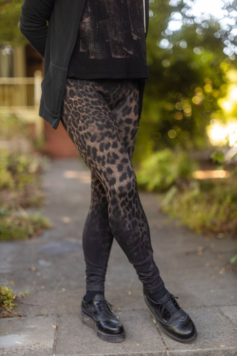 Tights & Leggings M. Rena Sheer To Waist Leggings | High Waisted Jaguar Ombre Printed Leggings