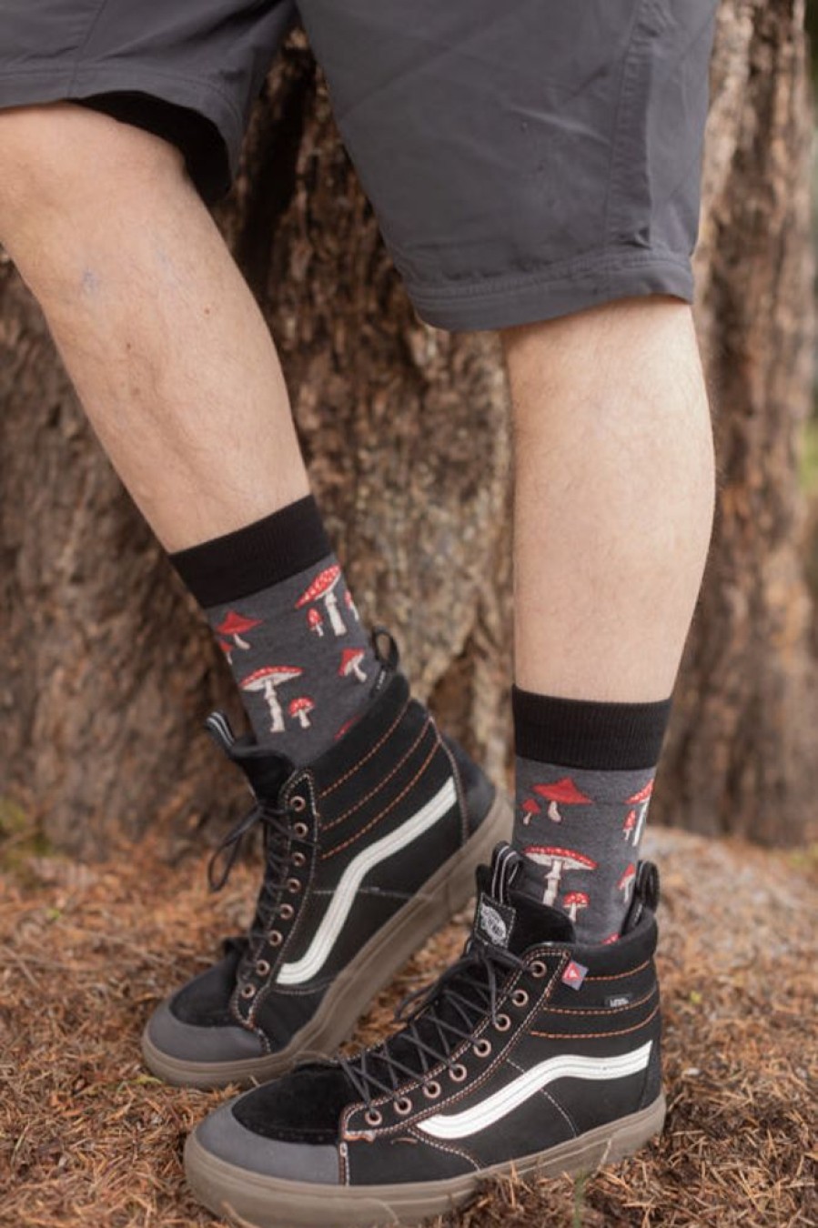 Socks Socksmith Crew Socks | Pretty Fly For A Fungi Crew