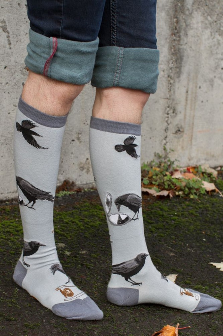 Plus Size Mod Sock Plus Size Knee Highs | Curious Crows Knee High