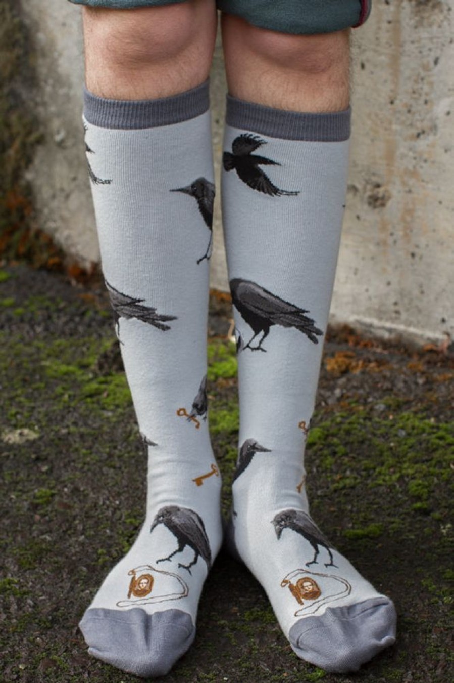 Plus Size Mod Sock Plus Size Knee Highs | Curious Crows Knee High