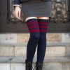 Plus Size Dreamer Socks Plus Size Thigh Highs | Americana Preppy Thigh High Socks