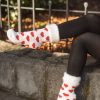 Socks Outer Gear Crew Socks | New Zealand Bed Socks With Hearts