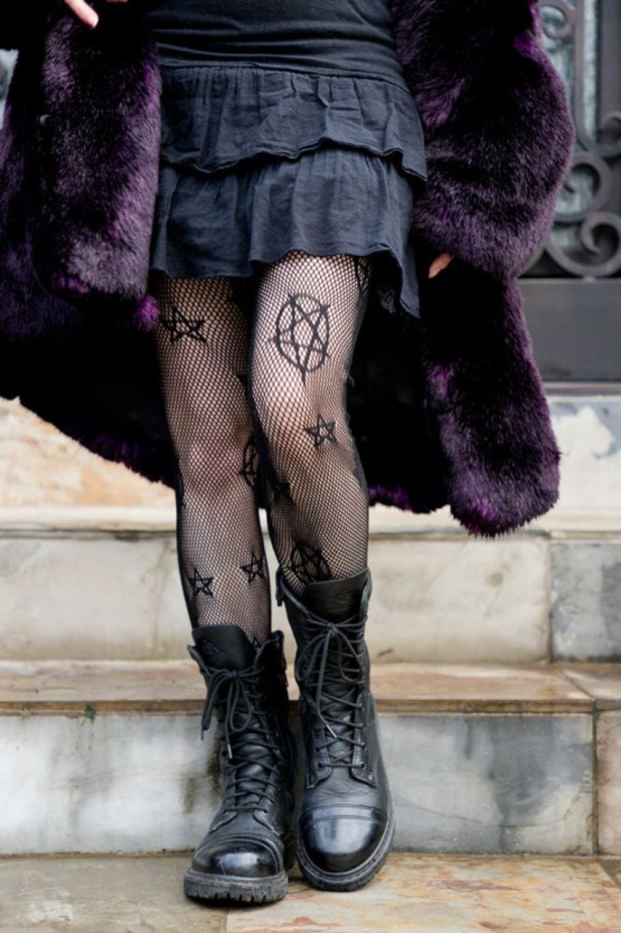 Plus Size Leg Avenue Plus Size Tights | Occult Net Tights