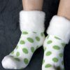 Socks Outer Gear Midcalves | New Zealand Bed Socks With Polka Dots