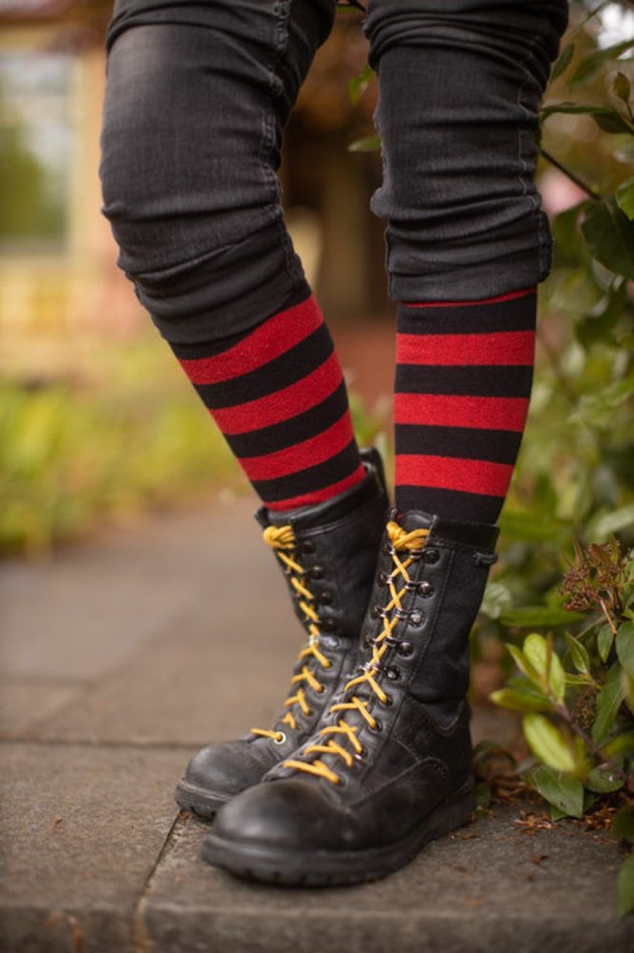 Plus Size Dreamer Socks Plus Size Knee Highs | Roll Top Striped Knee High Socks