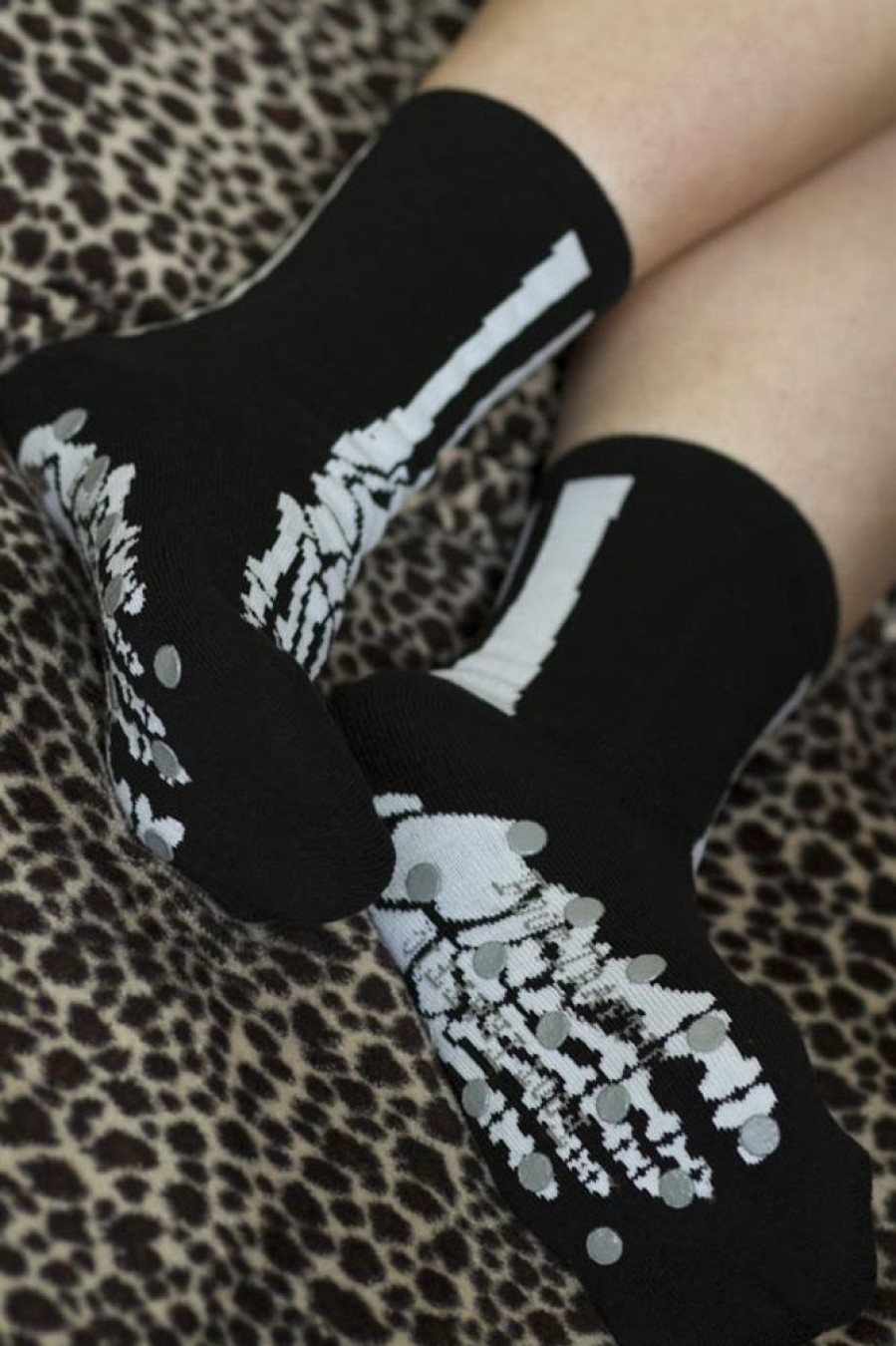 Socks Foot Traffic | Skeleton Bones Slipper Socks