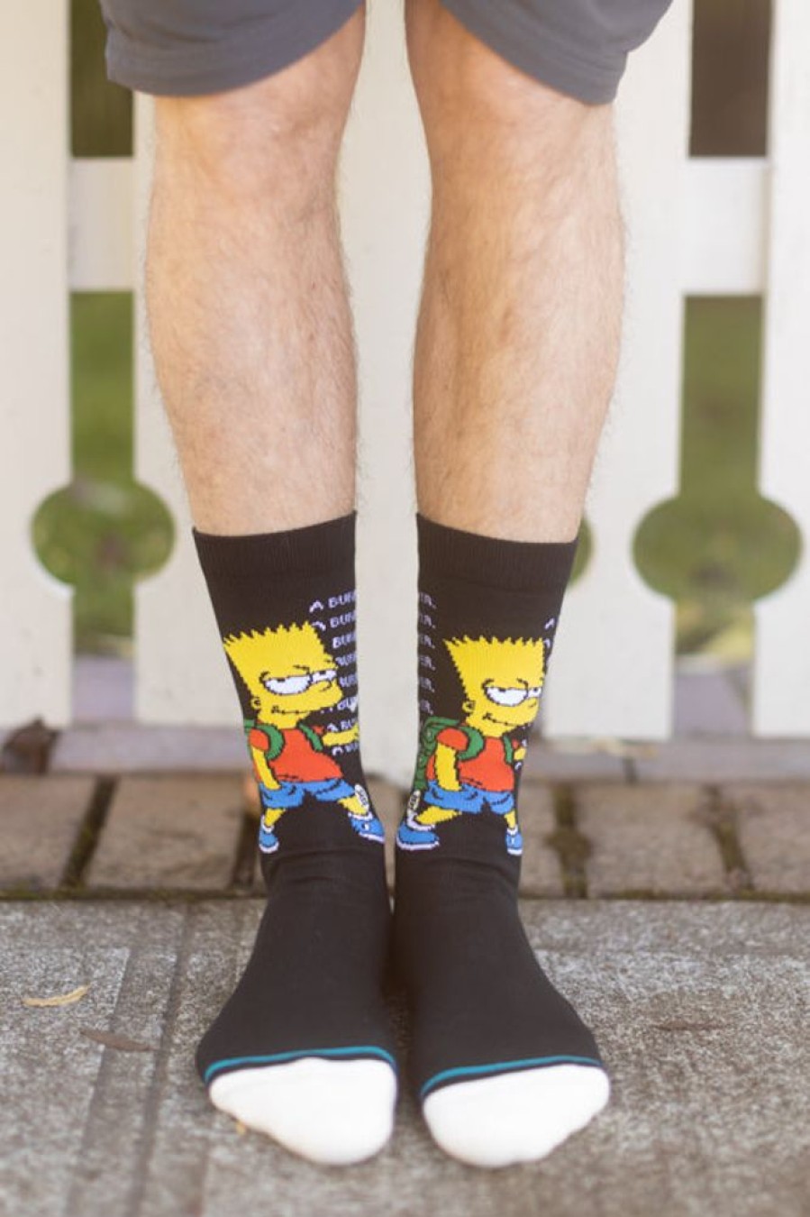 Socks Stance Crew Socks | The Simpsons Troubled Crew