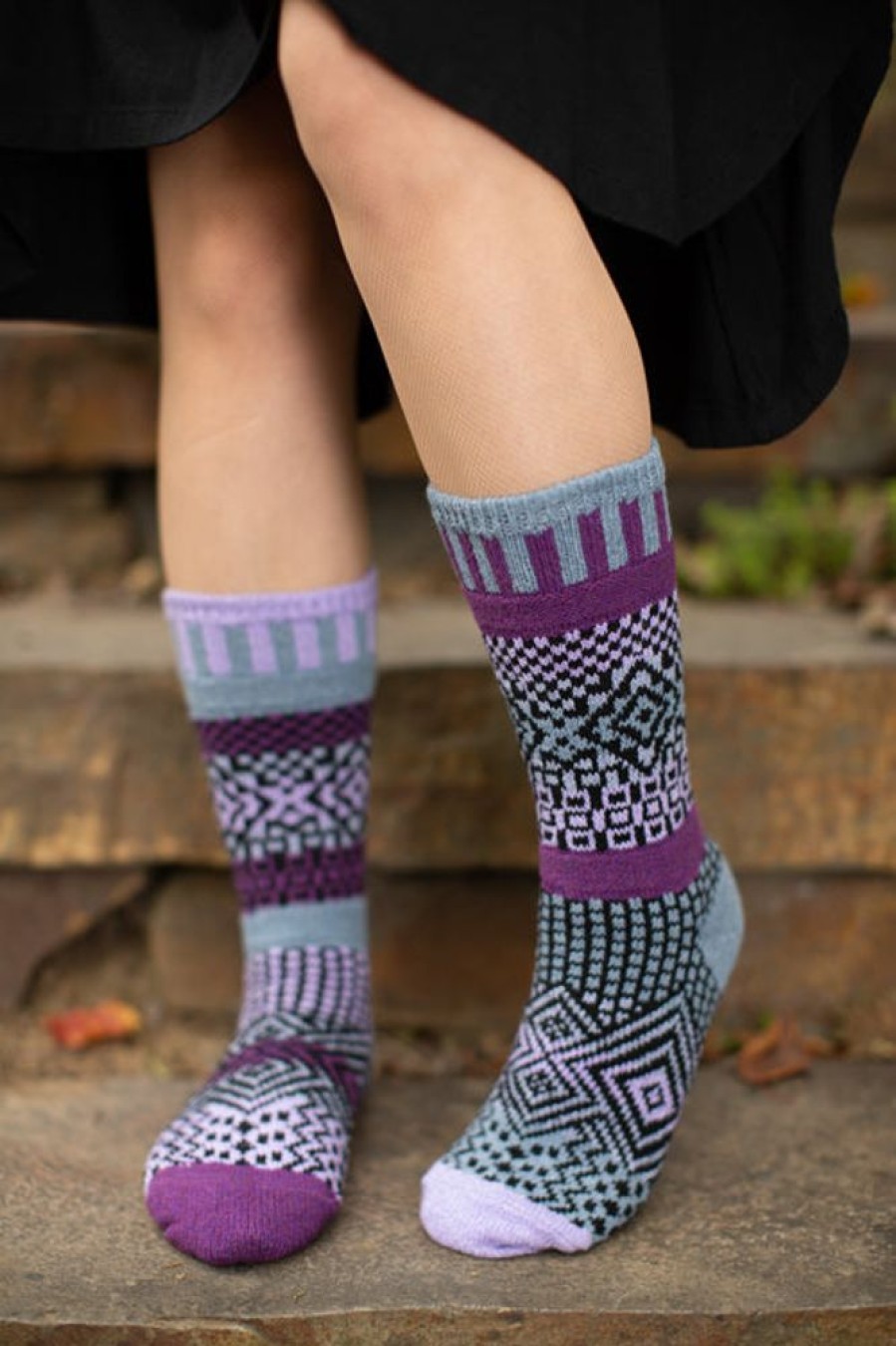 Socks Solmate Crew Socks | Wisteria Crew