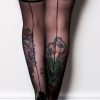 Socks Kix'ies Thigh Highs | Lois Sheer Backseam Thigh High With Stay-Up Top