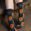 Socks Happy Socks Crew Socks | Happy Sunflowers Crew