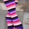 Socks Foot Traffic Knee Highs | Pink Rainbow Toe Socks