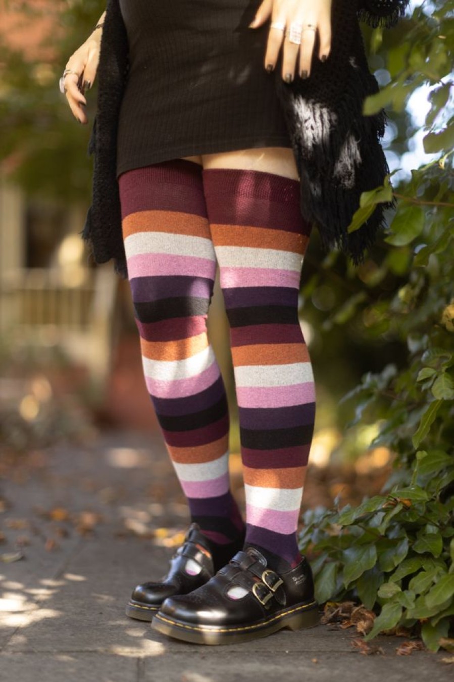 Socks Dreamer Socks Thigh Highs | Oops! Extraordinary Pride Thigh High Socks - Lesbian