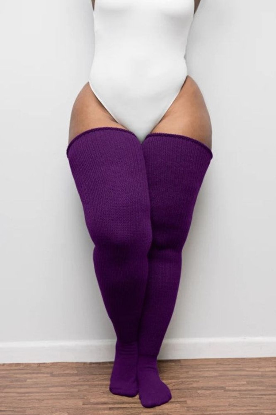 Plus Size Thunda Thighs Plus Size Thigh Highs | Thunda Thighs Solid Thigh Highs