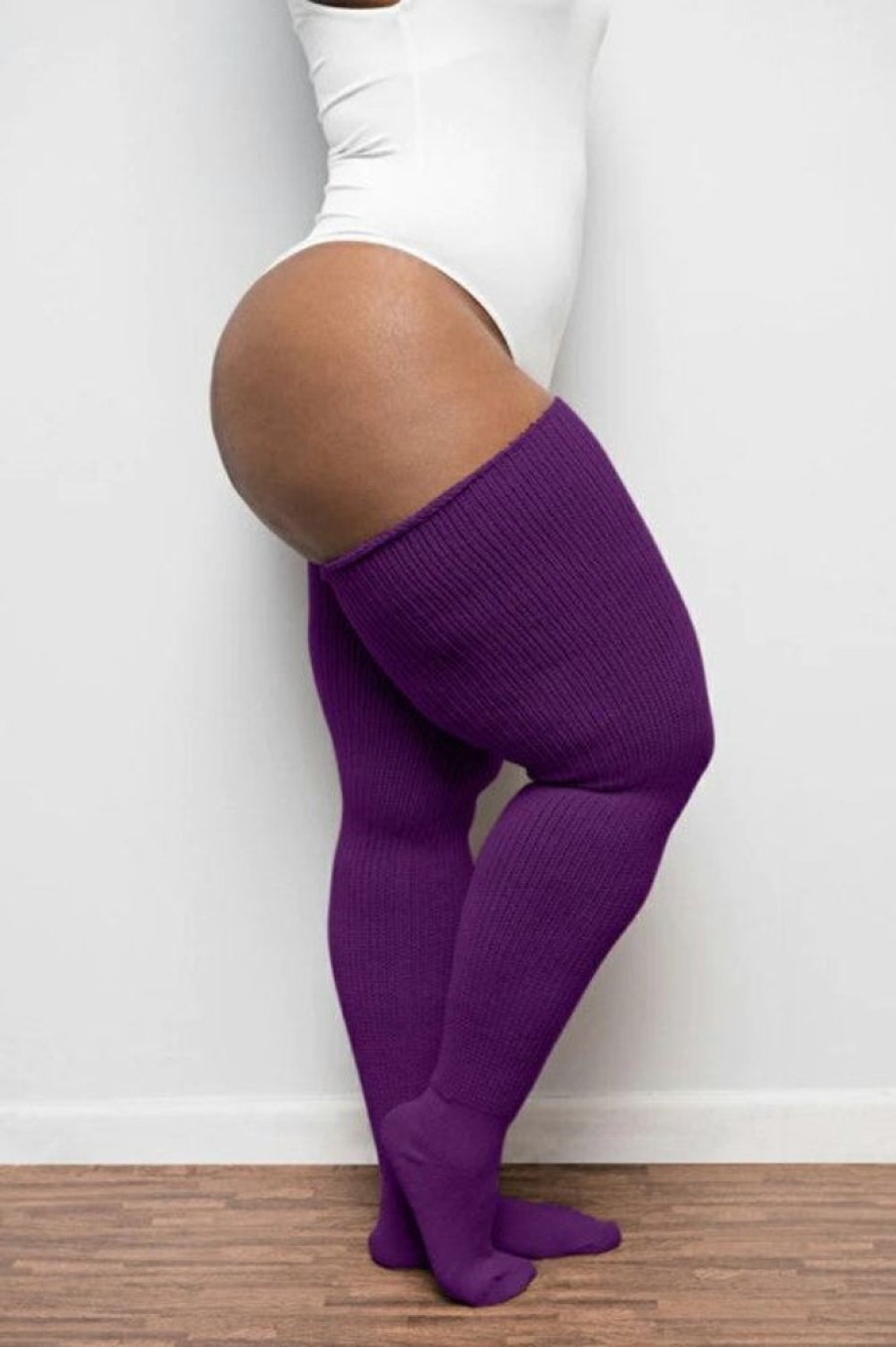 Plus Size Thunda Thighs Plus Size Thigh Highs | Thunda Thighs Solid Thigh Highs