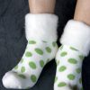 Socks Outer Gear | New Zealand Bed Socks With Polka Dots