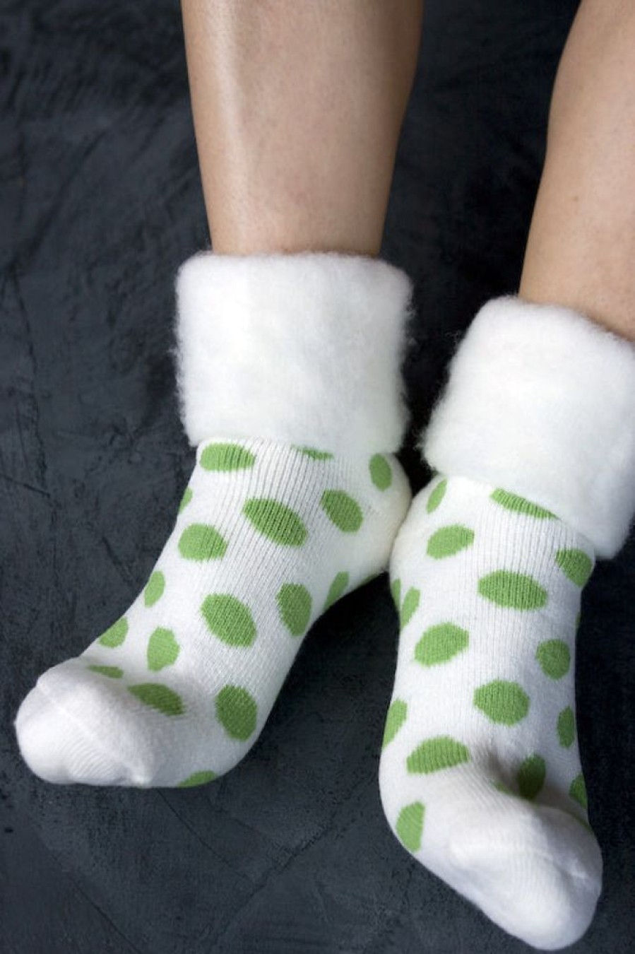 Socks Outer Gear | New Zealand Bed Socks With Polka Dots