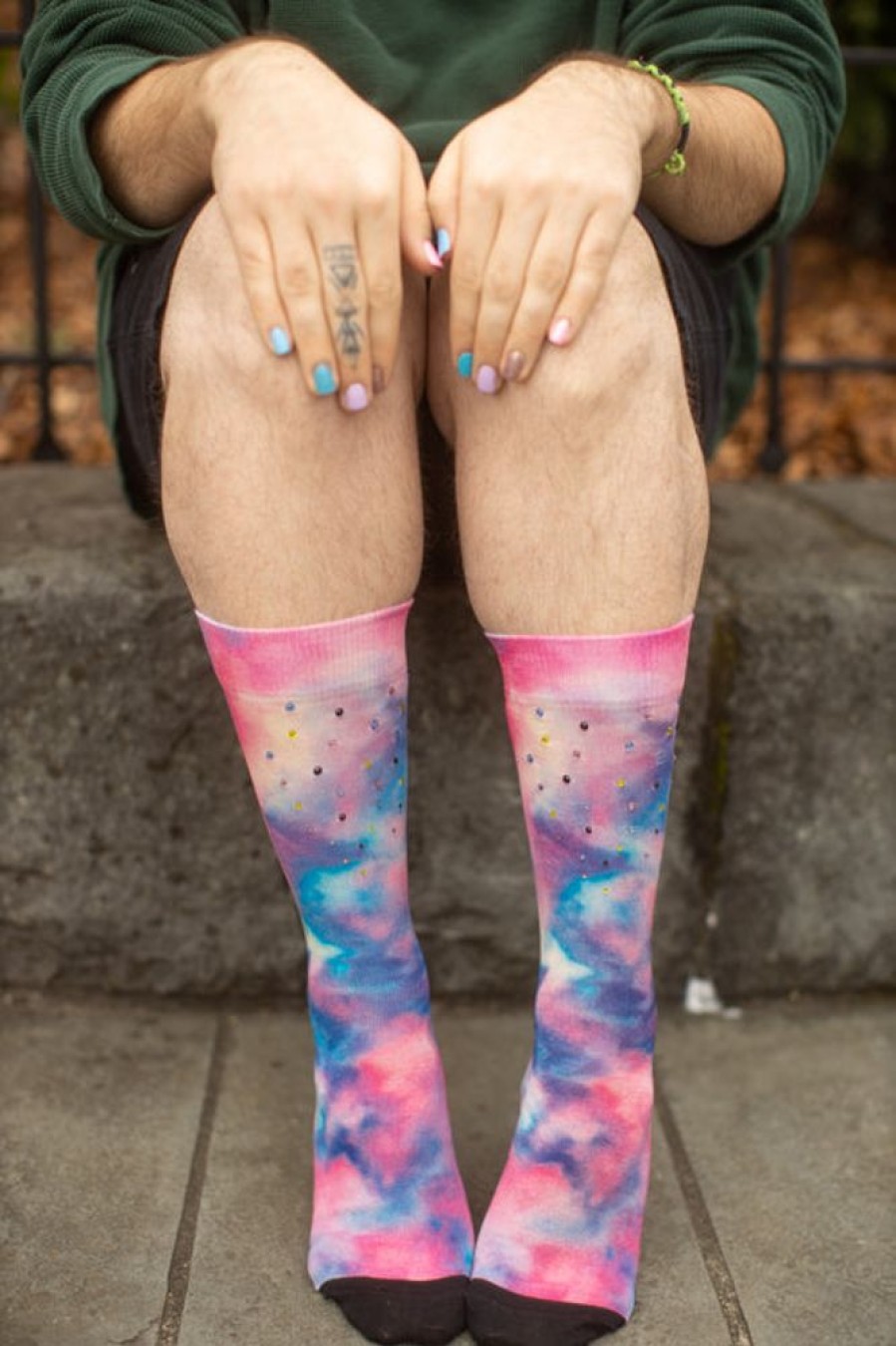 Socks Happy Socks Crew Socks | Phluid Rainbow Cloud Crew