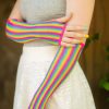 Accessories Leg Avenue Arm Warmers | Rainbow Fishnet Arm Warmers