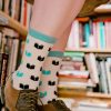 Socks Out Of Print Crew Socks | Book Nerd Crew