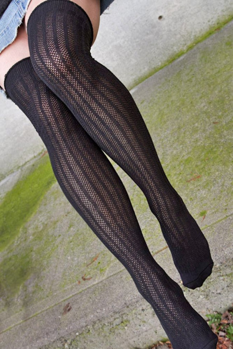 Socks DreaM Stockings Over The Knee | Vertically Inclined Stockings