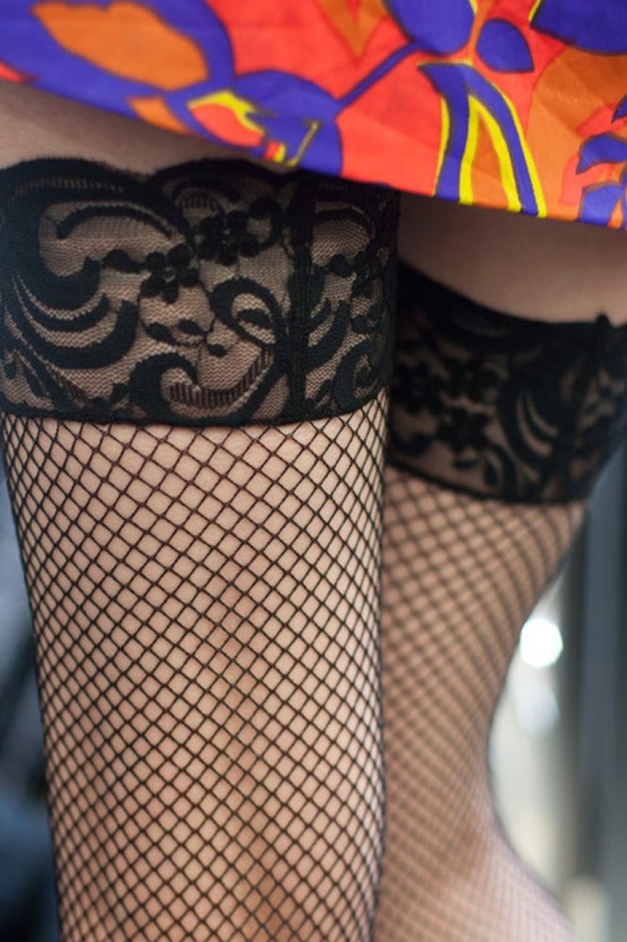 Socks Leg Avenue Thigh Highs | Fishnet Stockings With Stay-Up Lace Top