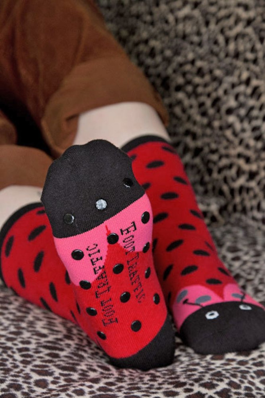 Socks Foot Traffic | Ladybug Slipper Socks